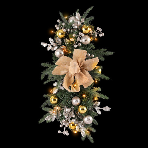  Hanging Christmas Garland 45cm Staircase Door Party Decor