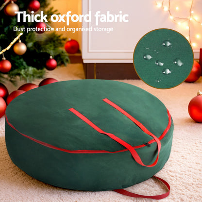 Christmas Garland Wreath Storage Bag Baubles Ornaments Container