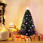 Jingle Jollys 1.2M 4FT LED Christmas Tree Xmas Optic Fiber Multi Colour Lights