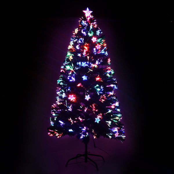  Jingle Jollys 1.5M 5FT LED Christmas Tree Xmas Optic Fiber Multi Colour Lights