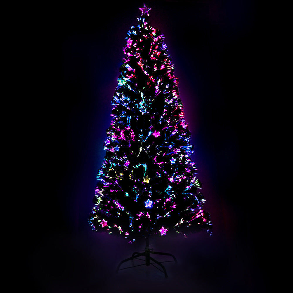 Jingle Jollys 1.8M 6FT LED Christmas Tree Xmas Optic Fiber Multi Colour Lights