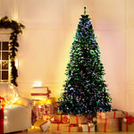 Jingle Jollys 1.8M 6FT LED Christmas Tree Optic Fiber Xmas Multi Colour Lights