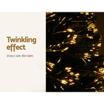 Jingle Jollys Christmas Tree 1.8M 6FT LED Xmas Fibre Optic Multi Warm White