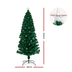 Jingle Jollys 2.1M 7FT LED Christmas Tree Xmas Optic Fiber Multi Colour Lights