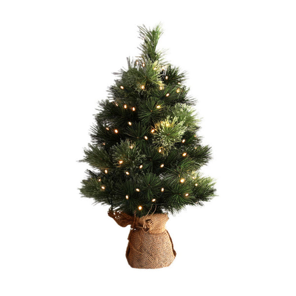  60cm Tabletop Christmas Tree - 8 Light Modes Timer