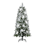 1.8m Snow Flocked Christmas Tree - 564 Tips Decoration