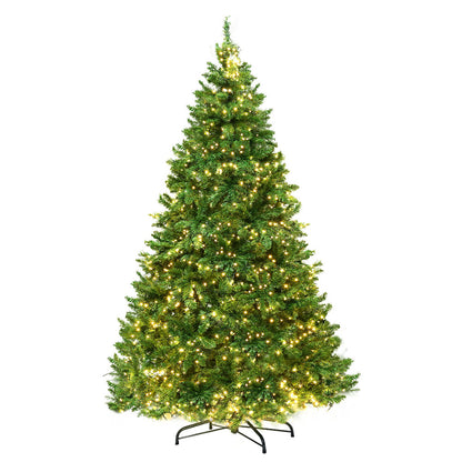 Jingle Jollys 1.8M 6FT Christmas Tree 874 LED Lights 874 Tips Warm White Green