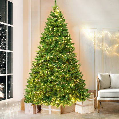 Jingle Jollys 1.8M 6FT Christmas Tree 874 LED Lights 874 Tips Warm White Green