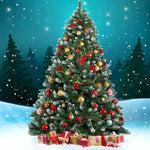 Christmas Tree 1.8m Snowy Xmas Tree Decoration 650 Tips