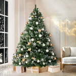 Christmas Tree 1.8m Snowy Xmas Tree Decoration 650 Tips