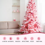 1.8m Pink Snowy Christmas Tree - 810 Tips Decoration