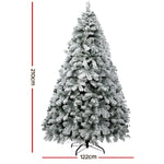 Christmas Tree 2.1m Snow Flocked Xmas Tree Decorations 780 Tips