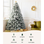 Christmas Tree 2.1m Snow Flocked Xmas Tree Decorations 780 Tips