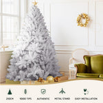 Jingle Jolly's White Christmas Tree Xmas Decorations Home Decor 2.1M 7FT