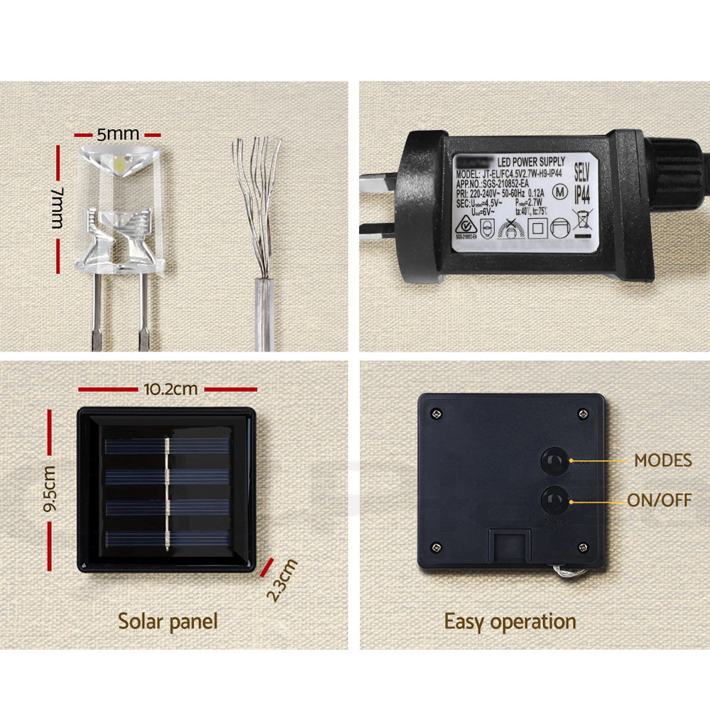 3M Christmas Icicle Lights with 80 Solar-Powered LEDs