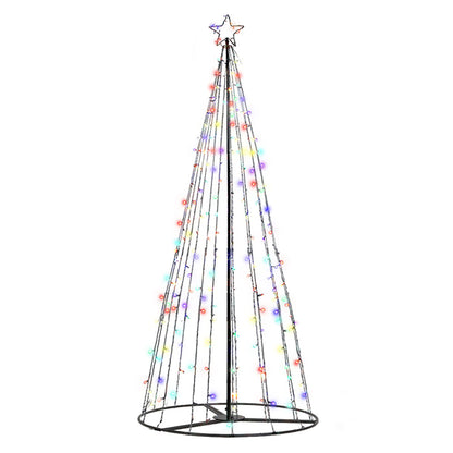 Solar Christmas Tree with 400 LEDs and 8 Light Modes