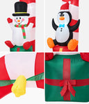 2.6M Christmas Inflatable Archway with LED Lights Holiday Outdoor Decor