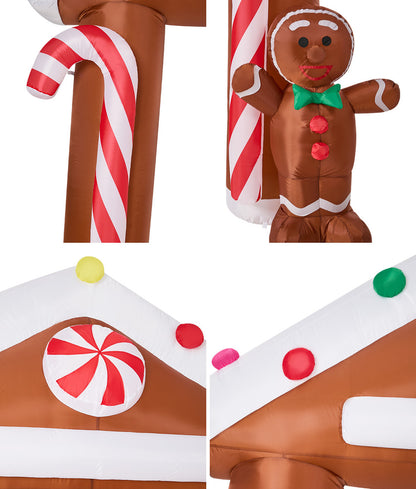 Christmas Inflatable Archway LED Lights 240x92.5x280cm