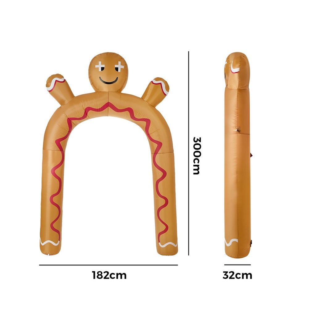Christmas Inflatable Archway Gingerbread 182x32x300cm