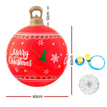 Christmas Inflatable Ball 60cm Led Illuminated Xmas Decoration Red