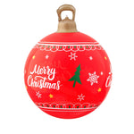 Christmas Inflatable Ball 60cm Led Illuminated Xmas Decoration Red