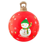 Christmas Inflatable Ball 60cm Illuminated Led Snowman Xmas Decor