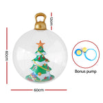 60cm Clear Christmas Tree Inflatable Bauble