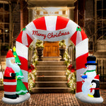 Jingle Jollys 3M Christmas Inflatable Archway with Santa Xmas Decor LED