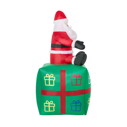 Christmas Inflatable Santa Gift Box 100x100x180cm