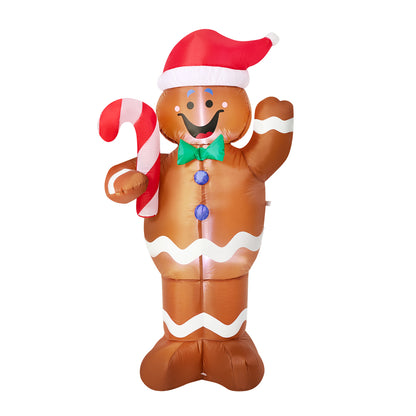 Christmas Inflatable Gingerbread Man LED 78x45x150cm