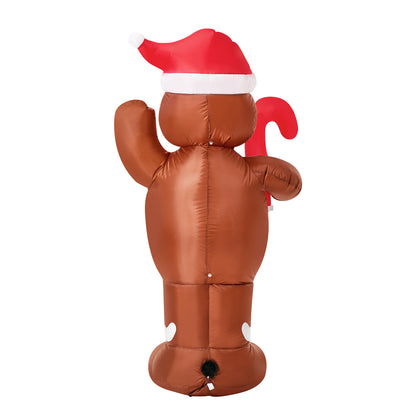 Christmas Inflatable Gingerbread Man LED 78x45x150cm