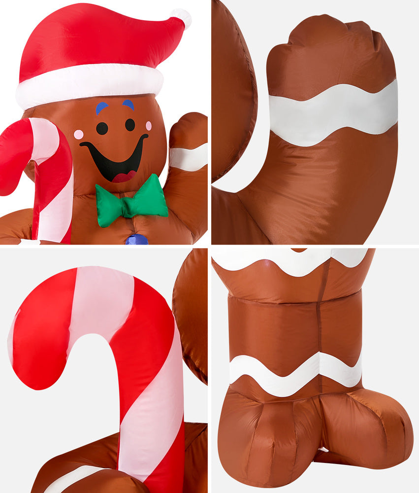 Christmas Inflatable Gingerbread Man LED 78x45x150cm