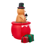 1.8M Christmas Inflatable Gingerbread Man with LED Lights