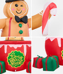 1.8M Christmas Inflatable Gingerbread Man with LED Lights