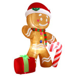 Christmas Inflatable Gingerbread Man with LED Lights