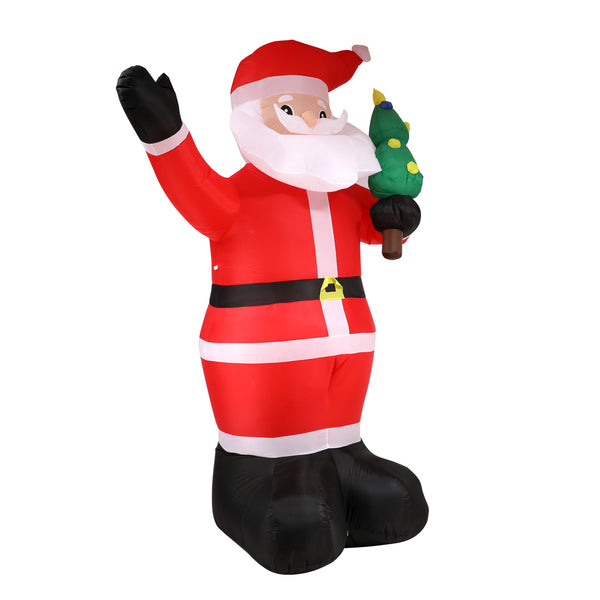  Christmas Inflatable Santa Claus with LED Lights 360cm