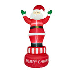 2.4M Christmas Inflatable Spinning Santa Claus with LED Light