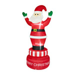 2.4M Christmas Inflatable Spinning Santa Claus with LED Light