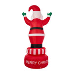 2.4M Christmas Inflatable Spinning Santa Claus with LED Light