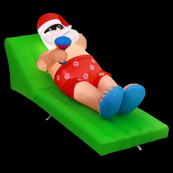  1.8m Santa Bench Christmas Inflatable with LED Lights