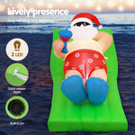 1.8m Santa Bench Christmas Inflatable with LED Lights