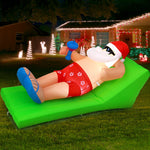 1.8m Santa Bench Christmas Inflatable with LED Lights