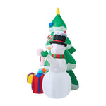 2.4M Set of 3 Christmas Inflatables with LED Lights Holiday Outdoor Decor