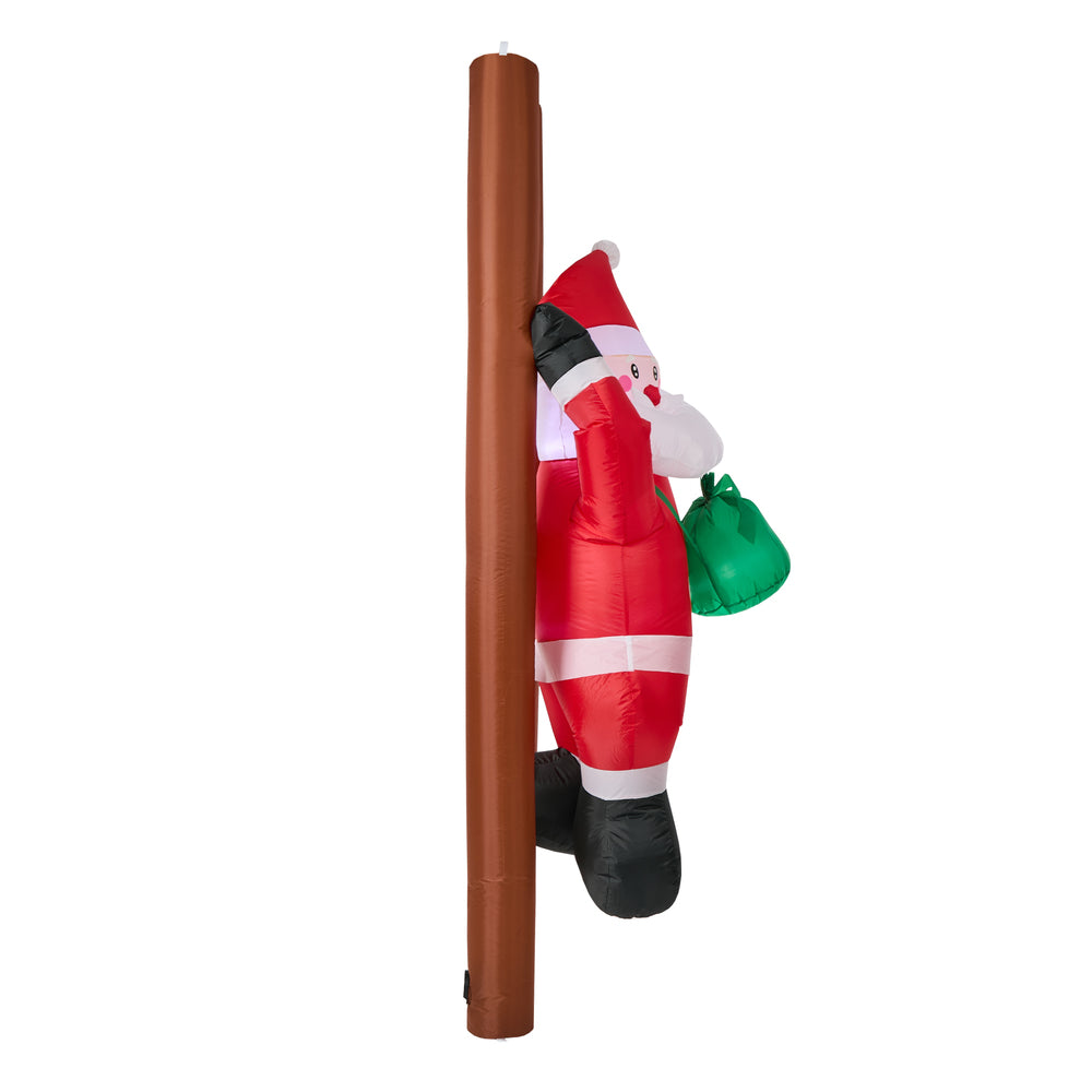 Christmas Inflatable Santa Ladder Light 84x82x244cm