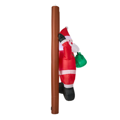 Christmas Inflatable Santa Ladder Light 84x82x244cm