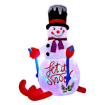 1.8M Christmas Inflatable Snowman with LED Lights Holiday Outdoor Decoration