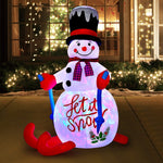 1.8M Christmas Inflatable Snowman with LED Lights Holiday Outdoor Decoration