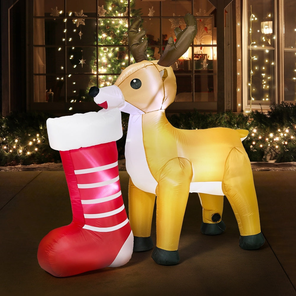 Christmas Inflatable Reindeer Light 180x71x186cm