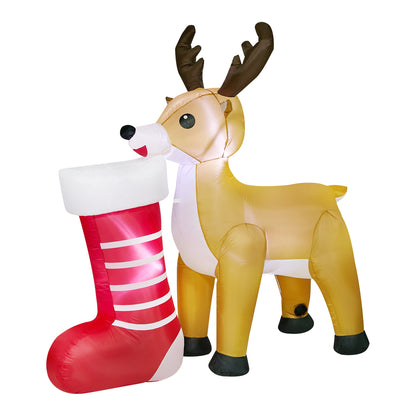Christmas Inflatable Reindeer Light 180x71x186cm