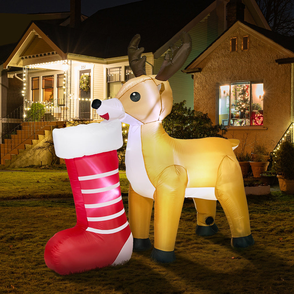 Christmas Inflatable Reindeer Light 180x71x186cm